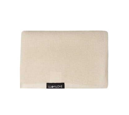 Light knitted bamboo swaddle blanket - Beige - ScentiMelti Home Fragrance, Beauty & Gifts UK