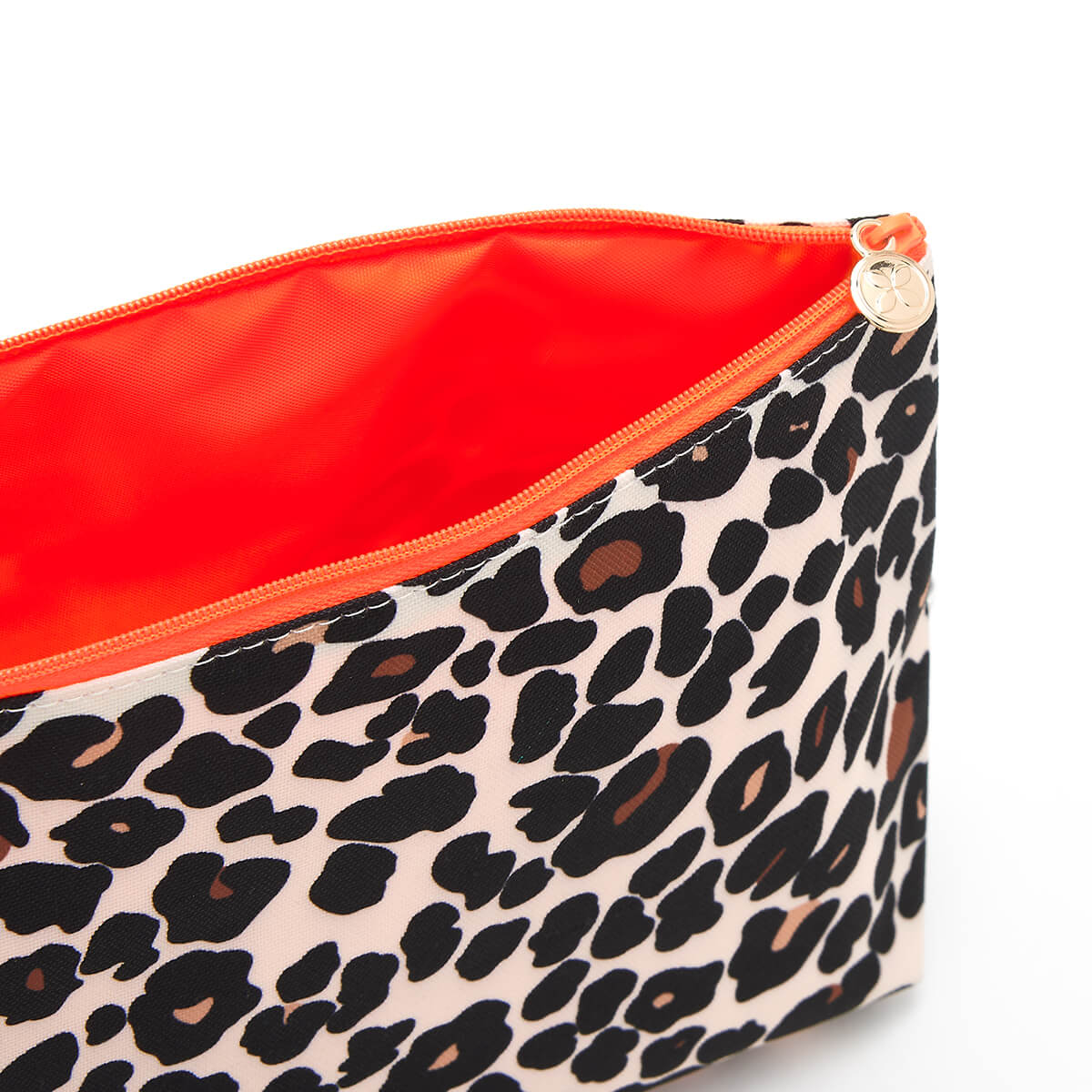 'Mia' Large Makeup Bag in Leopard Tan - ScentiMelti Home Fragrance, Beauty & Gifts UK