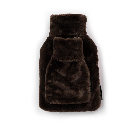 Little and Large Chocolate Faux Fur Hot Water Bottle Gift Set CosyPanda ScentiMelti Wax Melts