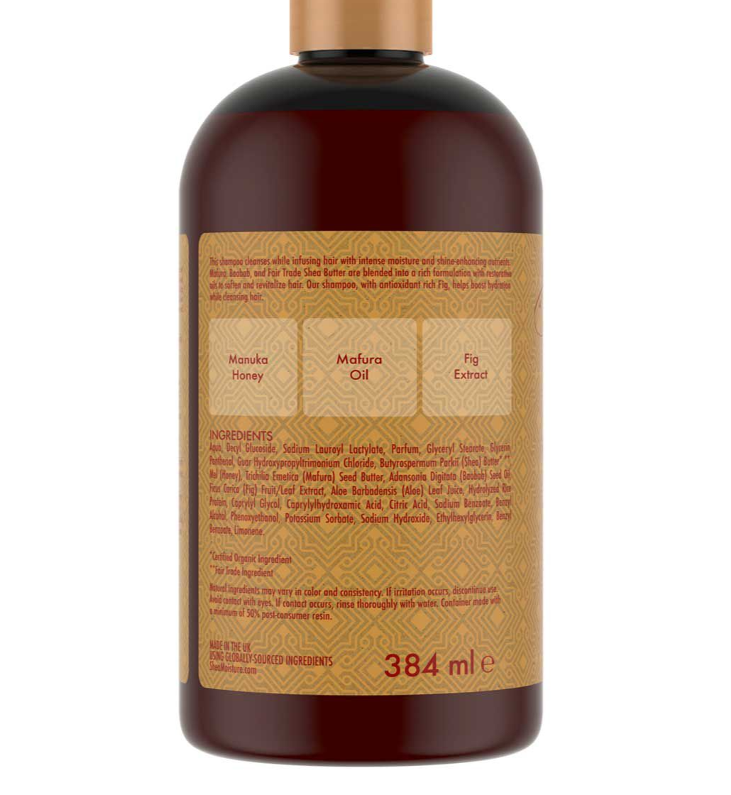 SheaMoisture Manuka Honey & Mafura Oil Intensive Hydration Shampoo 384ml - ScentiMelti Home Fragrance, Beauty & Gifts UK