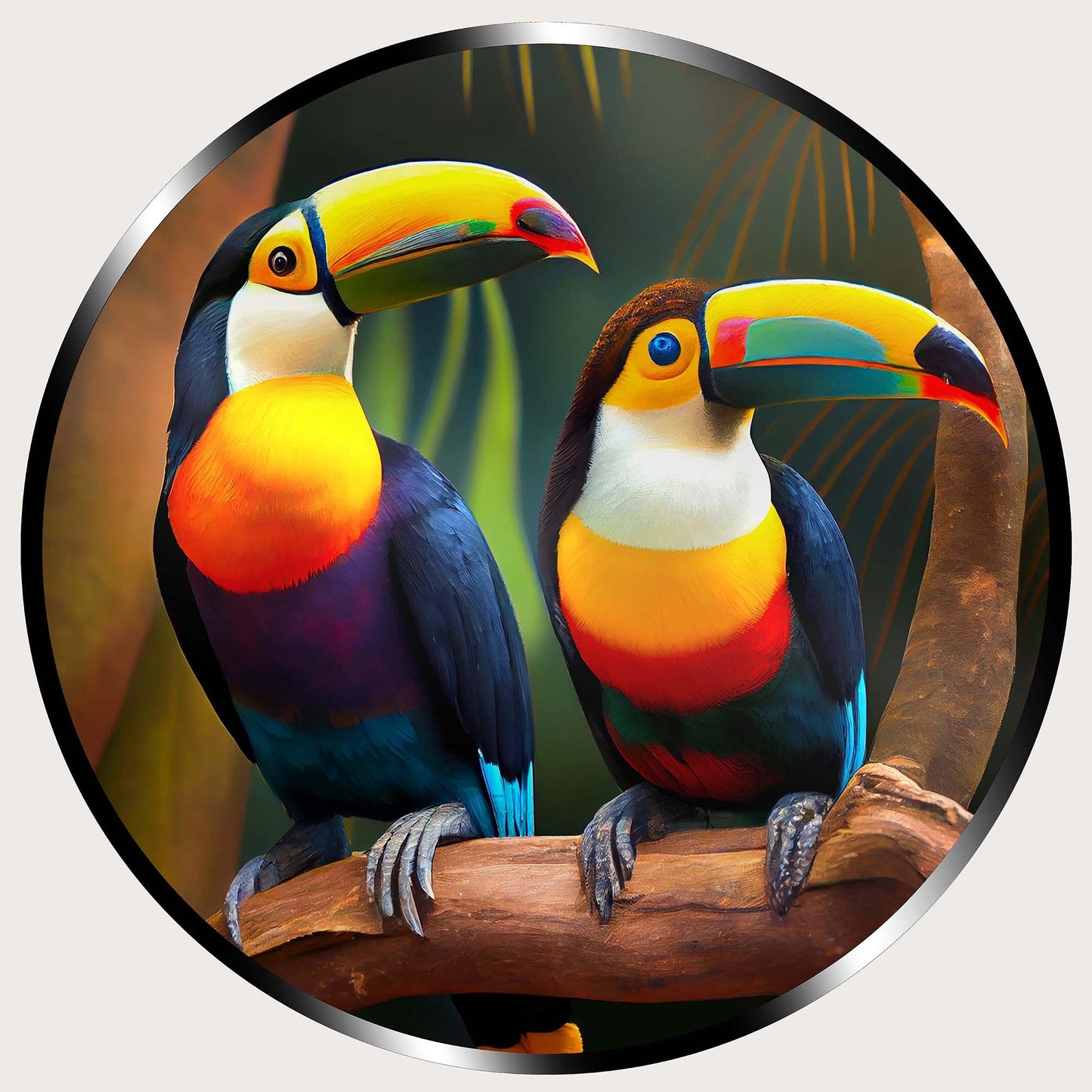 Illuminated Wall Art - Toucans - ScentiMelti Home Fragrance, Beauty & Gifts UK