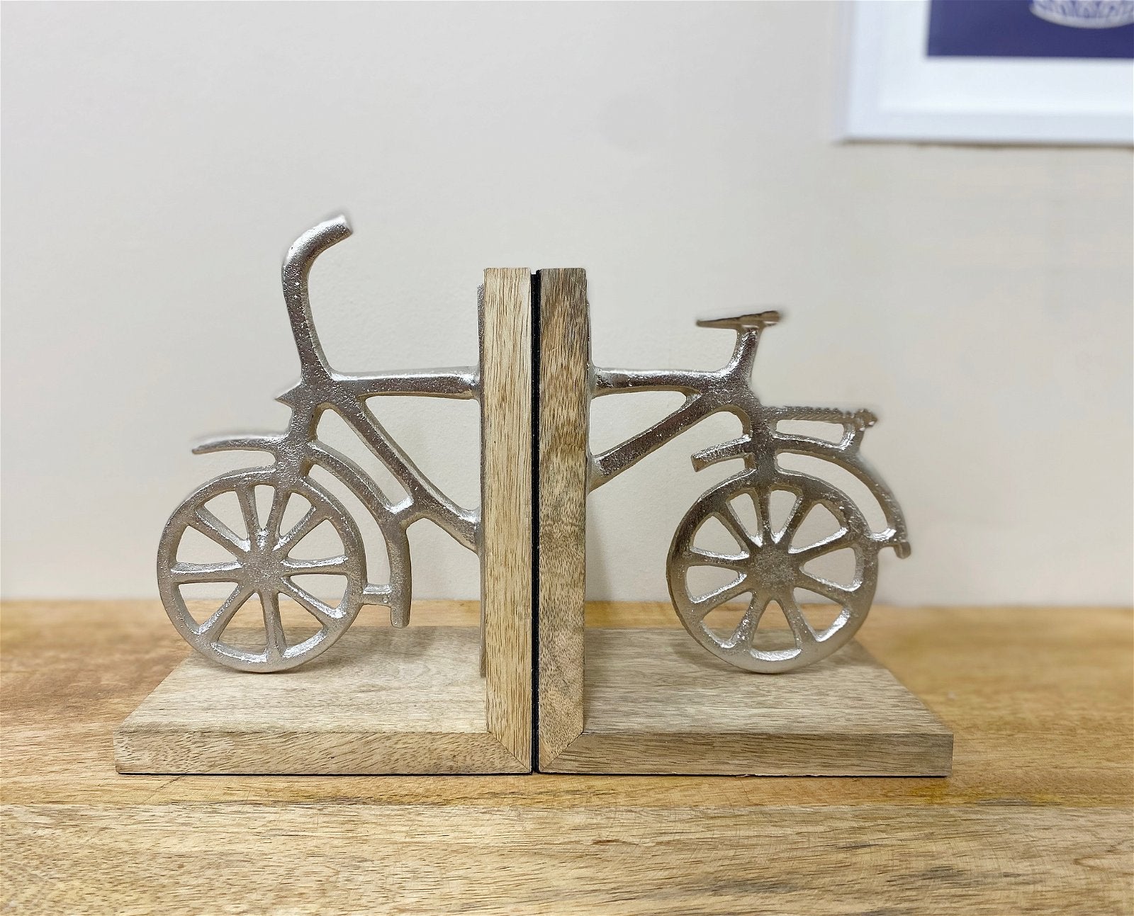 Set of Two Bicycle Bookends Billies Inks ScentiMelti Wax Melts