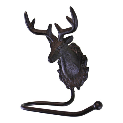 Cast Iron Rustic Toilet Roll Holder, Stag Head Design Billies Inks ScentiMelti Wax Melts