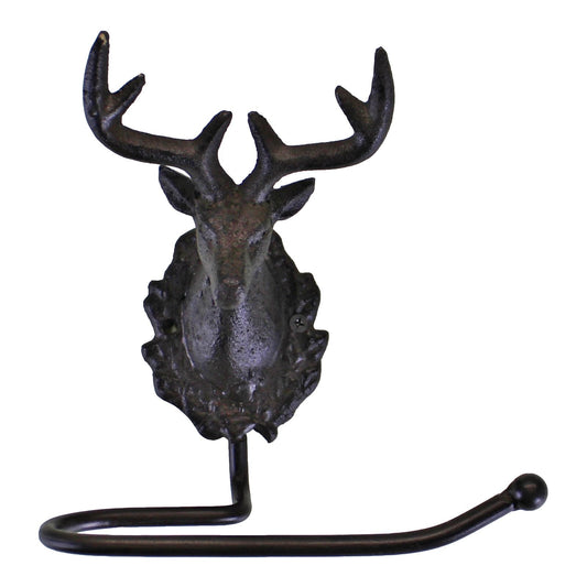 Cast Iron Rustic Toilet Roll Holder, Stag Head Design Billies Inks ScentiMelti Wax Melts