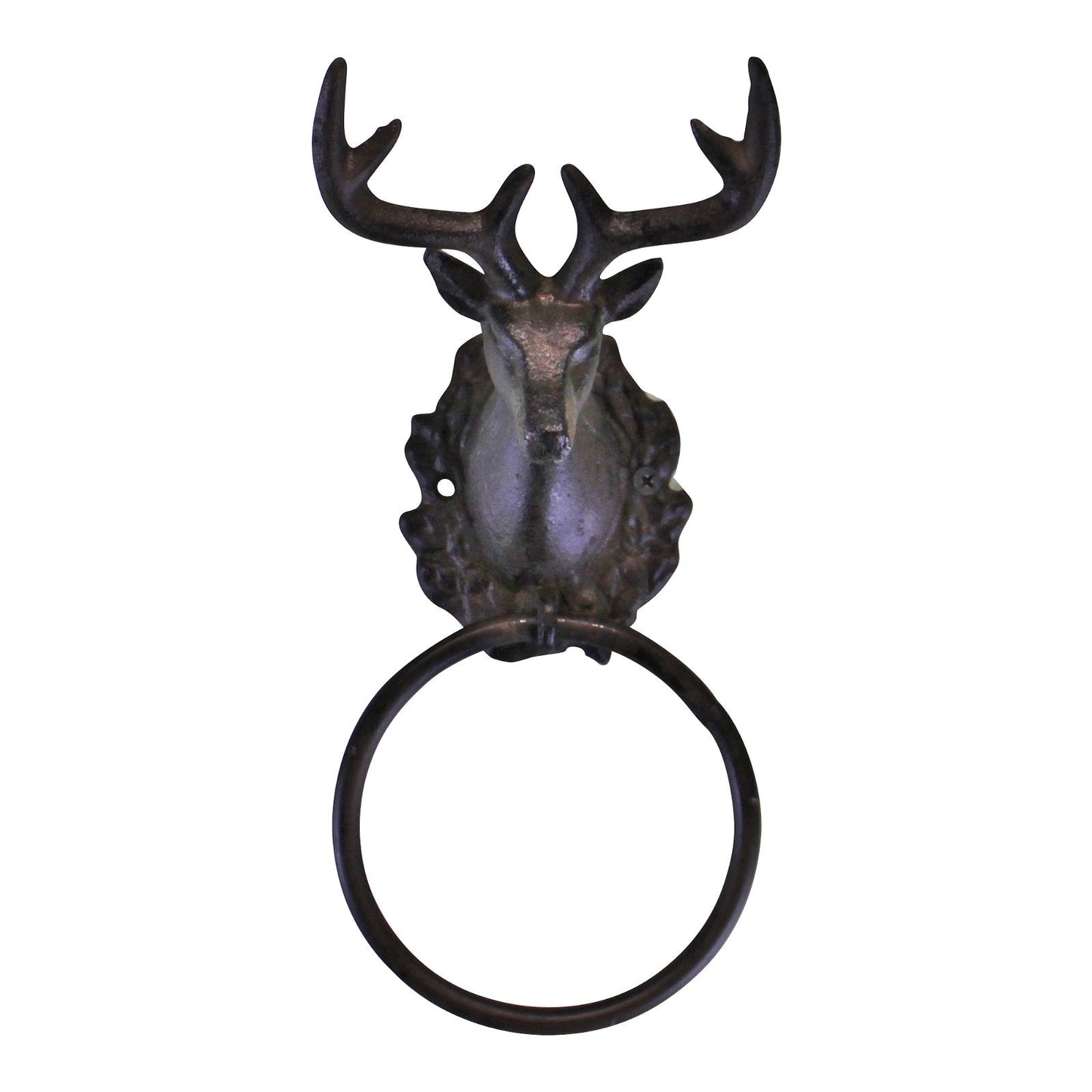 Cast Iron Rustic Towel Ring, Stag Head Design Billies Inks ScentiMelti Wax Melts