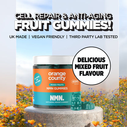 NMN (Nicotinamide) gummies Cell Repair + Anti-Aging | 30 Servings Mixed Fruit Flavour - ScentiMelti Home Fragrance, Beauty & Gifts UK