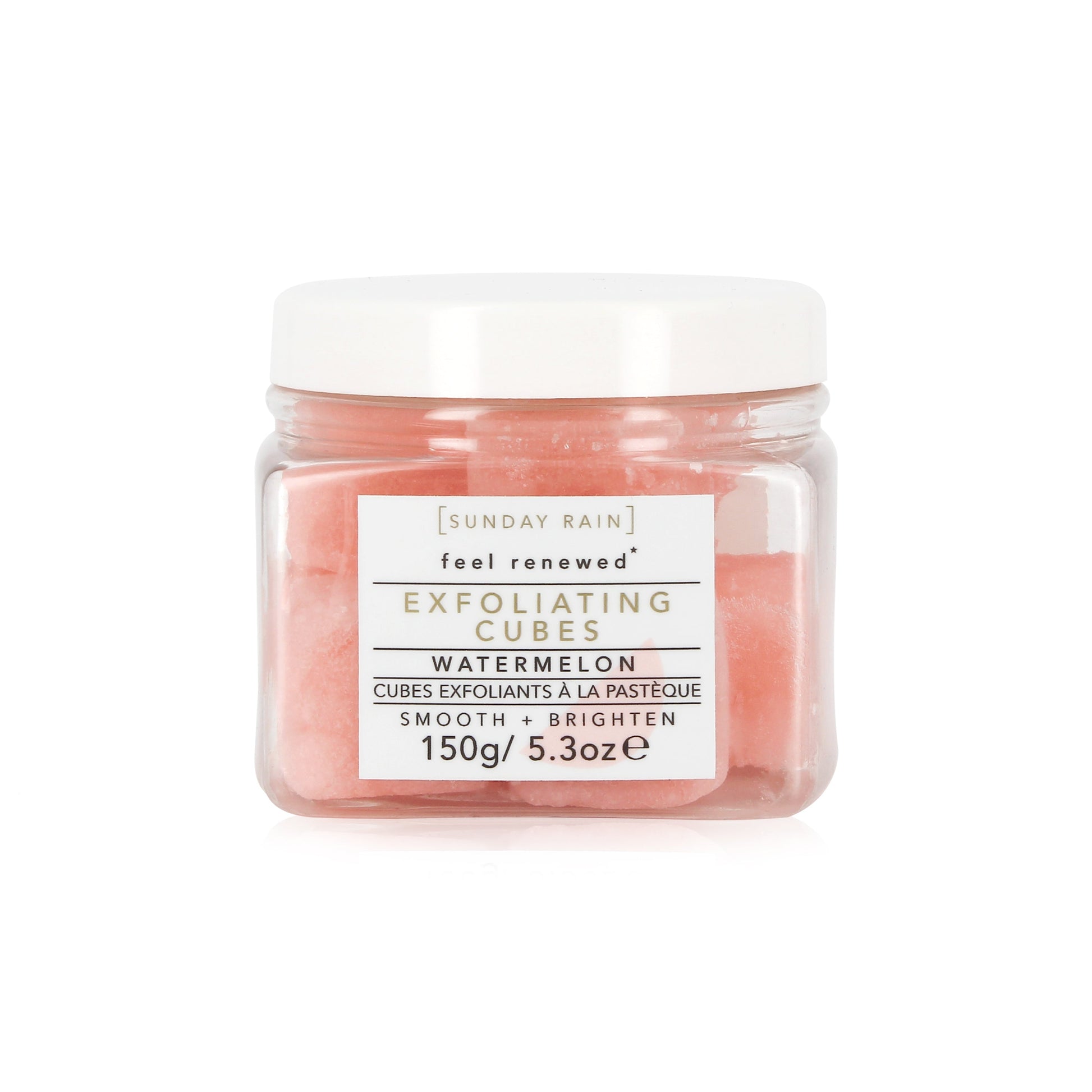 Sunday Rain Exfoliating Cubes Watermelon, 150g - ScentiMelti Home Fragrance, Beauty & Gifts UK