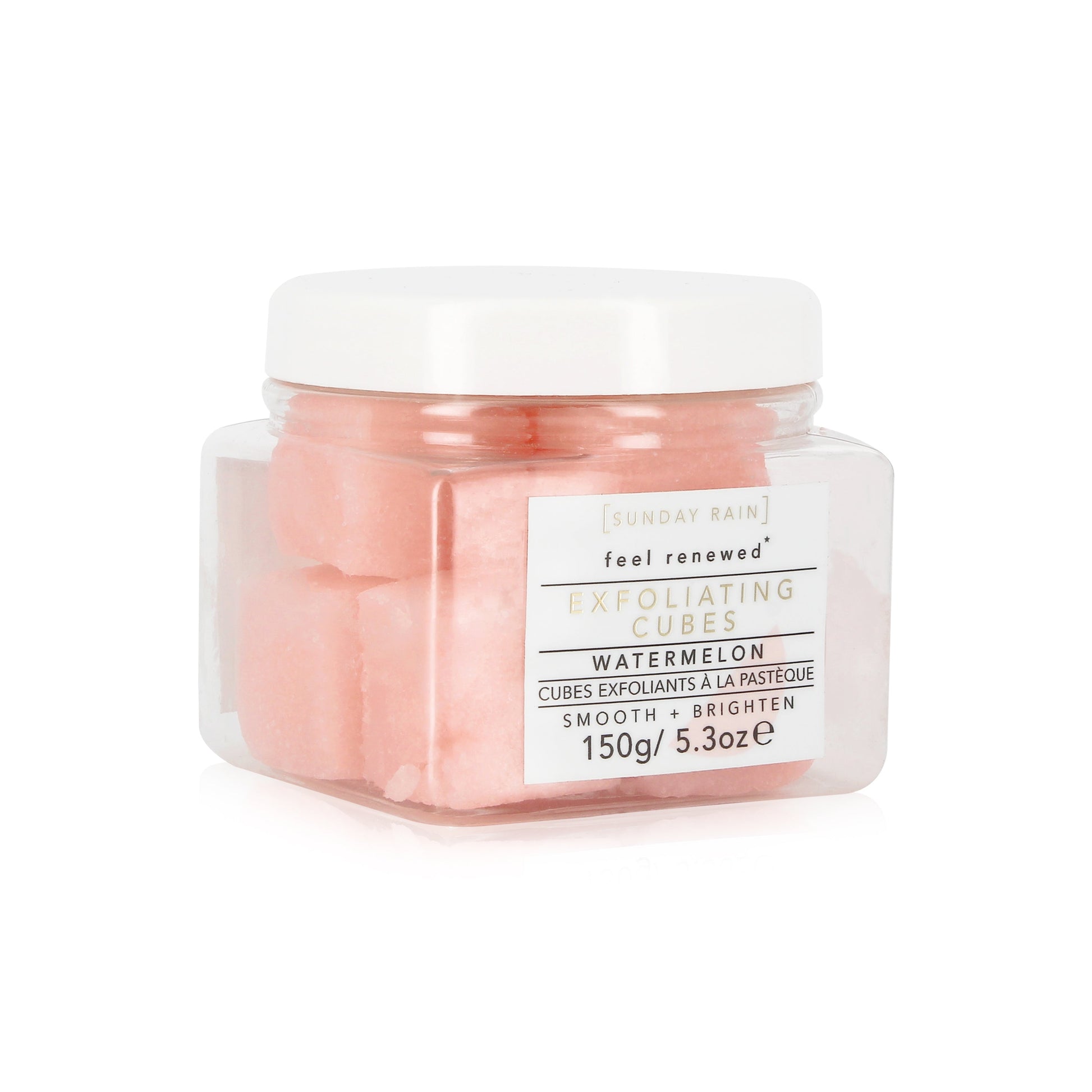 Sunday Rain Exfoliating Cubes Watermelon, 150g - ScentiMelti Home Fragrance, Beauty & Gifts UK