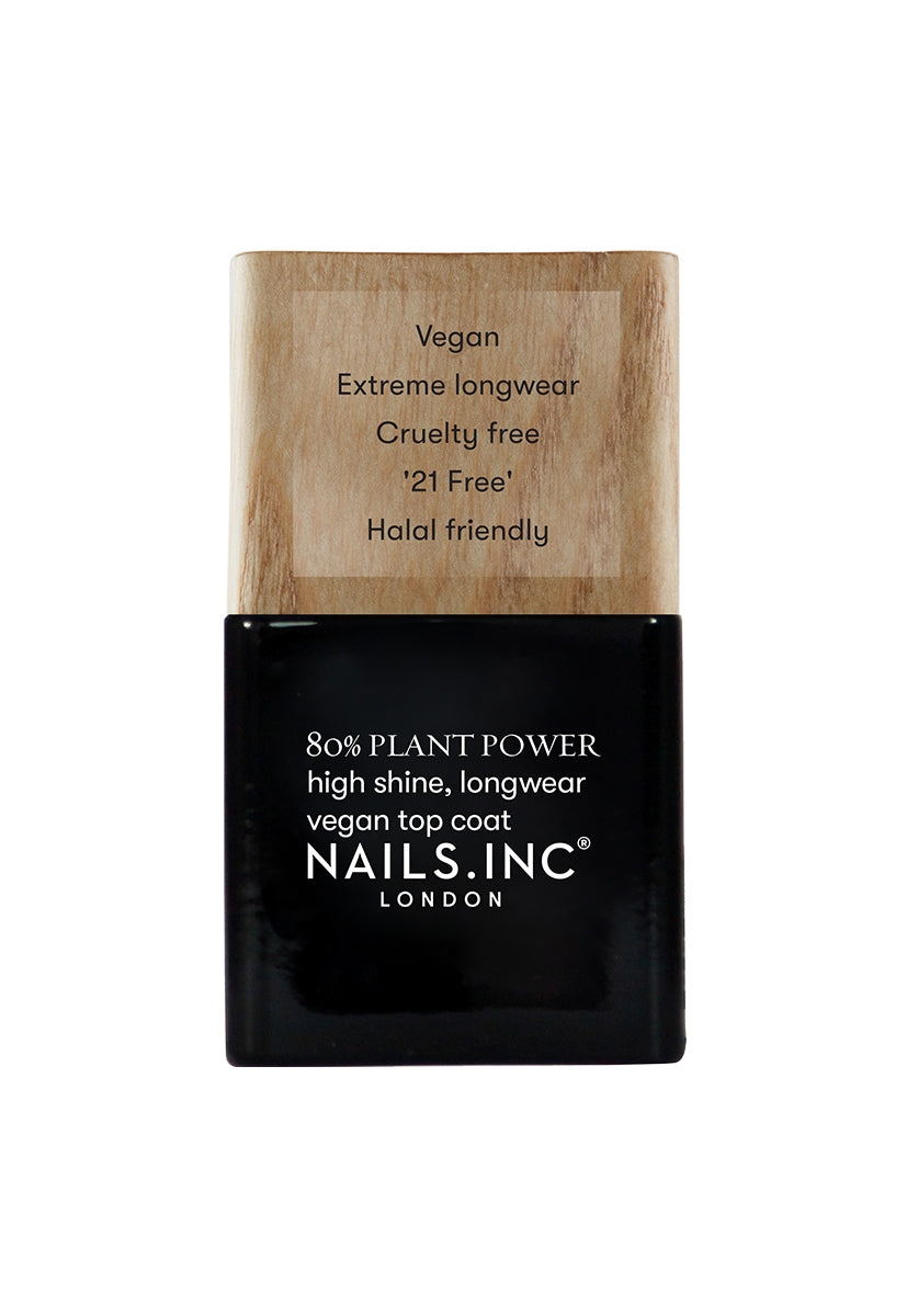 Nails Inc. Plant Power Plant Based Vegan Top Coat - ScentiMelti Home Fragrance, Beauty & Gifts UK