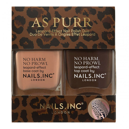 Nails Inc. As Purr Leopard Nail Polish Duo - ScentiMelti Home Fragrance, Beauty & Gifts UK