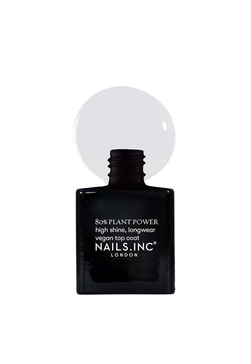 Nails Inc. Plant Power Plant Based Vegan Top Coat - ScentiMelti Home Fragrance, Beauty & Gifts UK