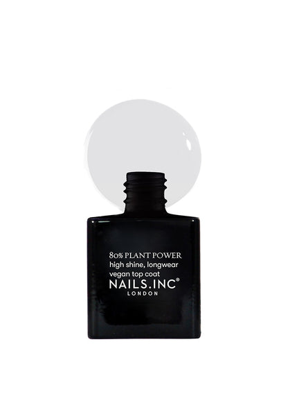 Nails Inc. Plant Power Plant Based Vegan Top Coat - ScentiMelti Home Fragrance, Beauty & Gifts UK