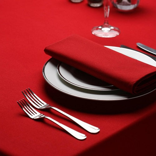 Red Premium Drill Cotton Napkins - ScentiMelti Home Fragrance, Beauty & Gifts UK