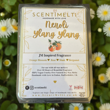 Neroli Ylang Ylang JM Inspired Heart Clamshell Wax Melts - ScentiMelti  Neroli Ylang Ylang JM Inspired Heart Clamshell Wax Melts