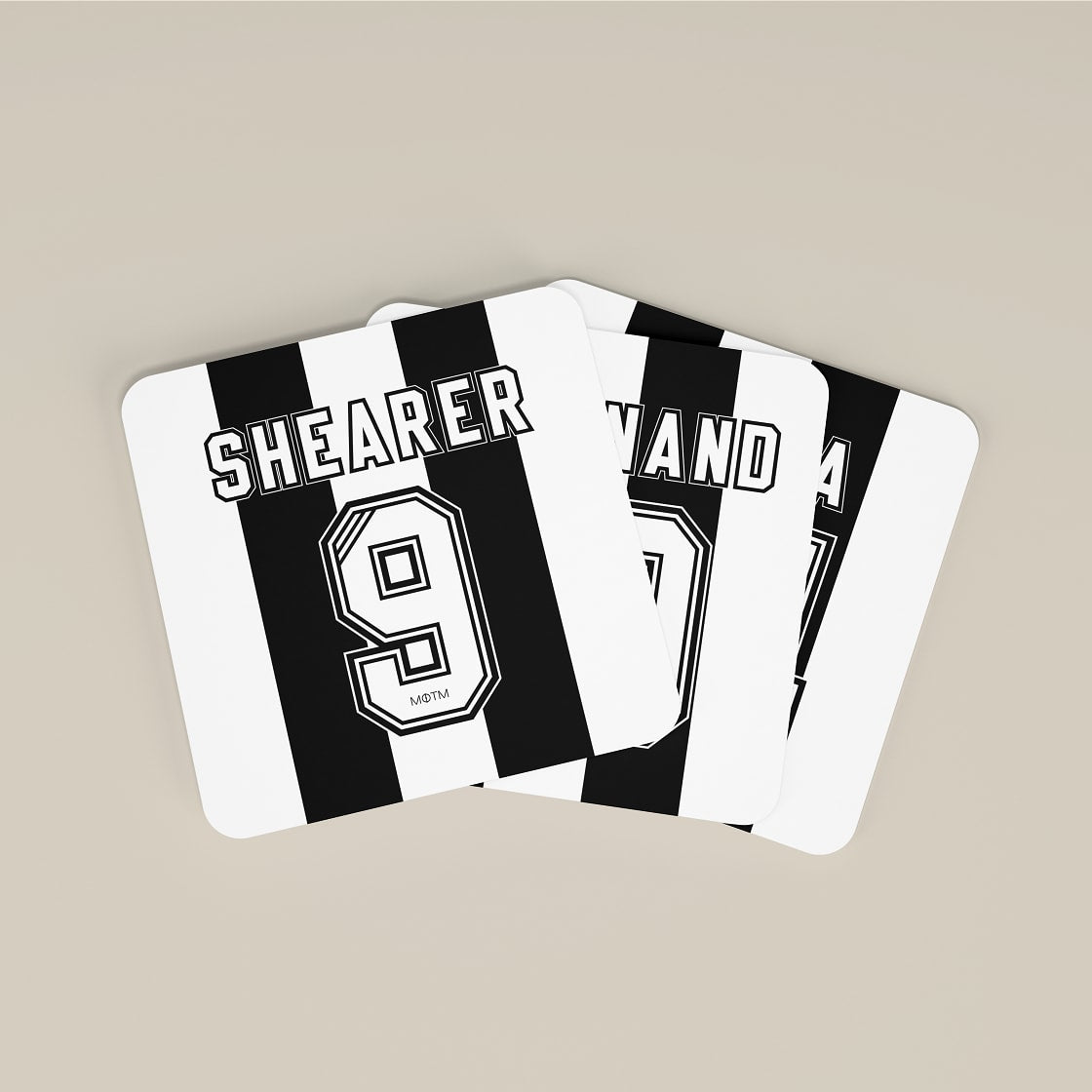 Newcastle United Legends Football Coasters - Set of 4 MOTM Football ScentiMelti Wax Melts