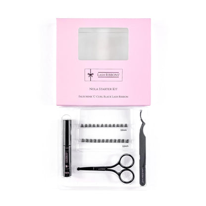 Boxed 'C' Curl Black Half Lash Ribbons® Starter Kit (With Ultimate Bond) - ScentiMelti  Boxed 'C' Curl Black Half Lash Ribbons® Starter Kit (With Ultimate Bond)