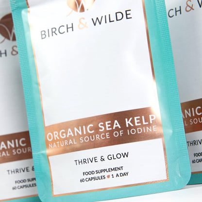 Organic Sea Kelp Supplement Capsules x 60 | Natural Iodine | 2 Month Refill Pouch Birch & Wilde ScentiMelti Wax Melts