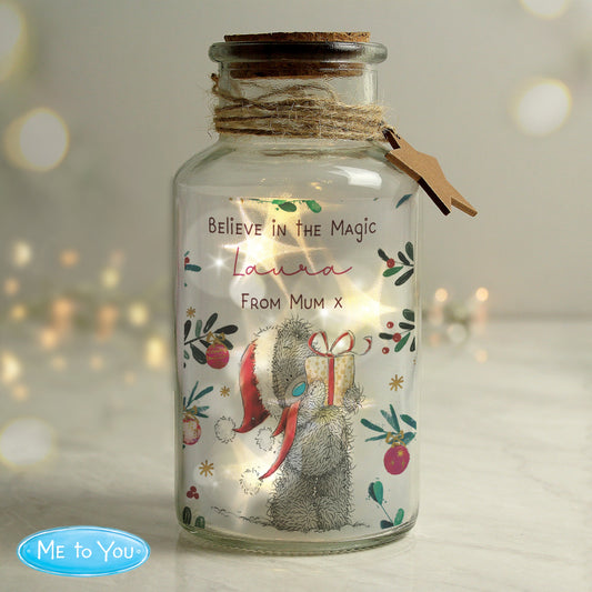 Personalised Me To You Cosy Winter Led Jar - ScentiMelti Home Fragrance, Beauty & Gifts UK