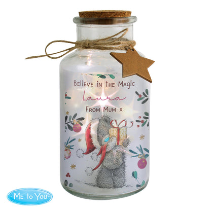 Personalised Me To You Cosy Winter Led Jar - ScentiMelti Home Fragrance, Beauty & Gifts UK