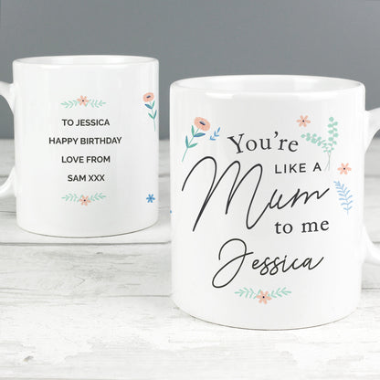 Personalised You're Like A Mum To Me Mug Gifts Finder ScentiMelti Wax Melts