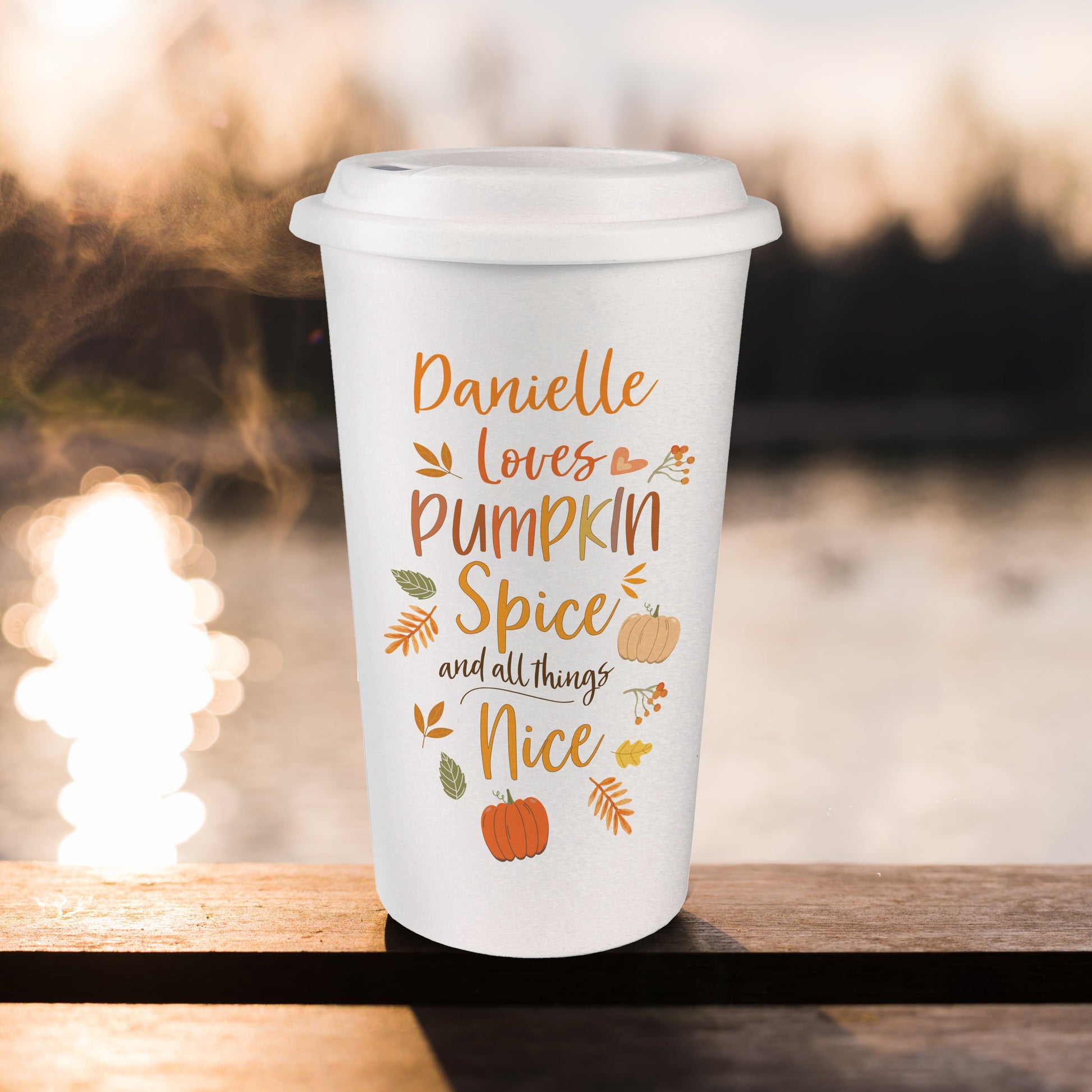 Pumpkin Spice Travel Mug Sweetlea Gifts Ltd ScentiMelti Wax Melts