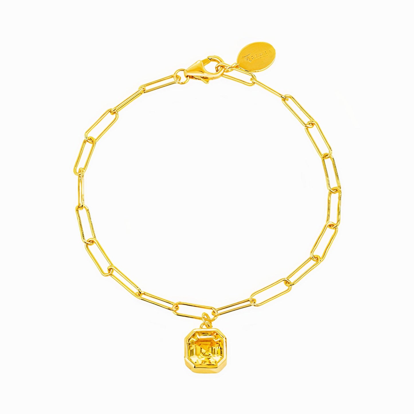 Bella Paperclip Chain Bracelet 18K Gold Vermeil - ScentiMelti Home Fragrance, Beauty & Gifts UK