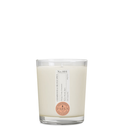 Parks London Home Collection Cedarwood and Orange Spice Candle 180g - ScentiMelti Home Fragrance, Beauty & Gifts UK