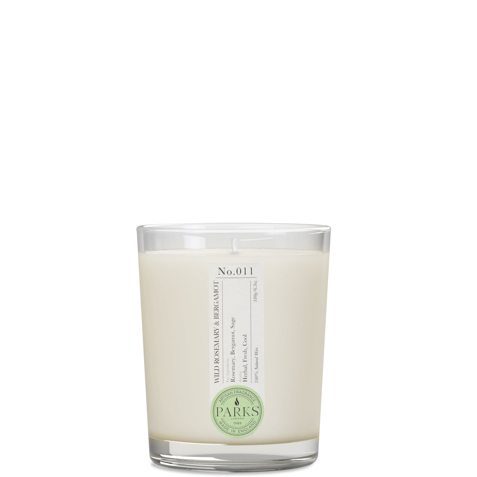 Parks London Home Collection Wild Rosemary and Bergamot Candle 180g - ScentiMelti Home Fragrance, Beauty & Gifts UK