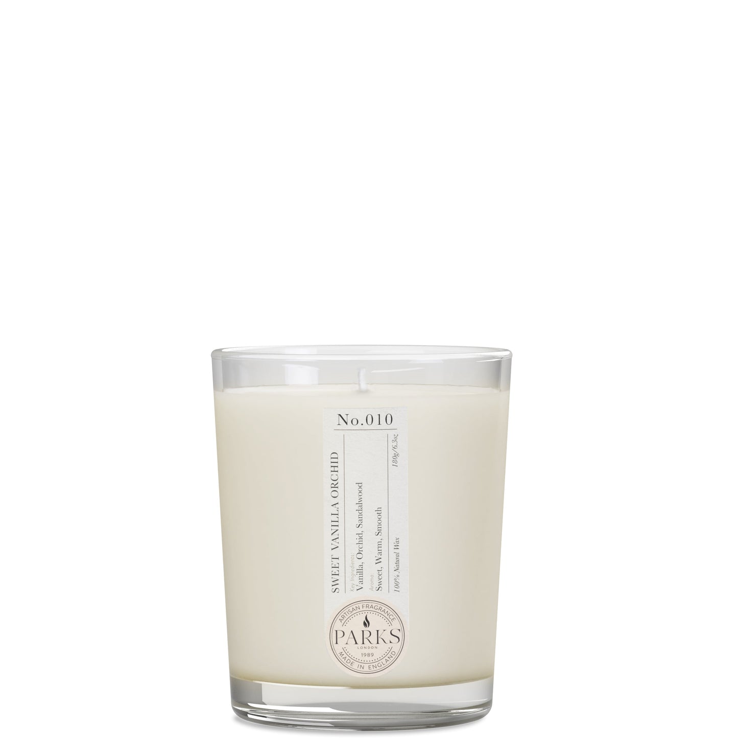 Parks London Home Collection Sweet Vanilla Orchid Candle 180g - ScentiMelti Home Fragrance, Beauty & Gifts UK