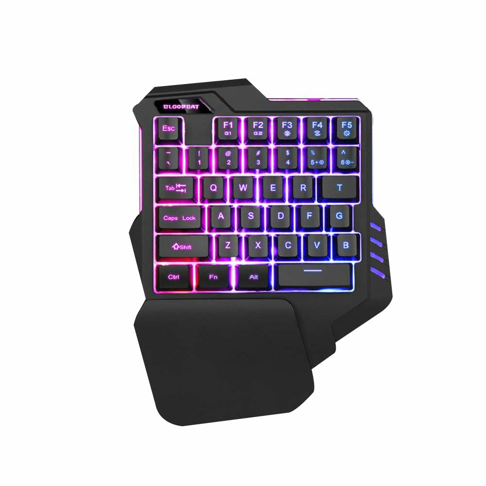 Gaming Keyboard + Mouse Set Anti-slip Wheel USB Wired Single Handedly Keyboard for PS4 Xbox One PC 360 Gaming - ScentiMelti Home Fragrance, Beauty & Gifts UK