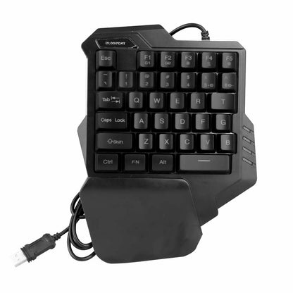 Gaming Keyboard + Mouse Set Anti-slip Wheel USB Wired Single Handedly Keyboard for PS4 Xbox One PC 360 Gaming - ScentiMelti Home Fragrance, Beauty & Gifts UK