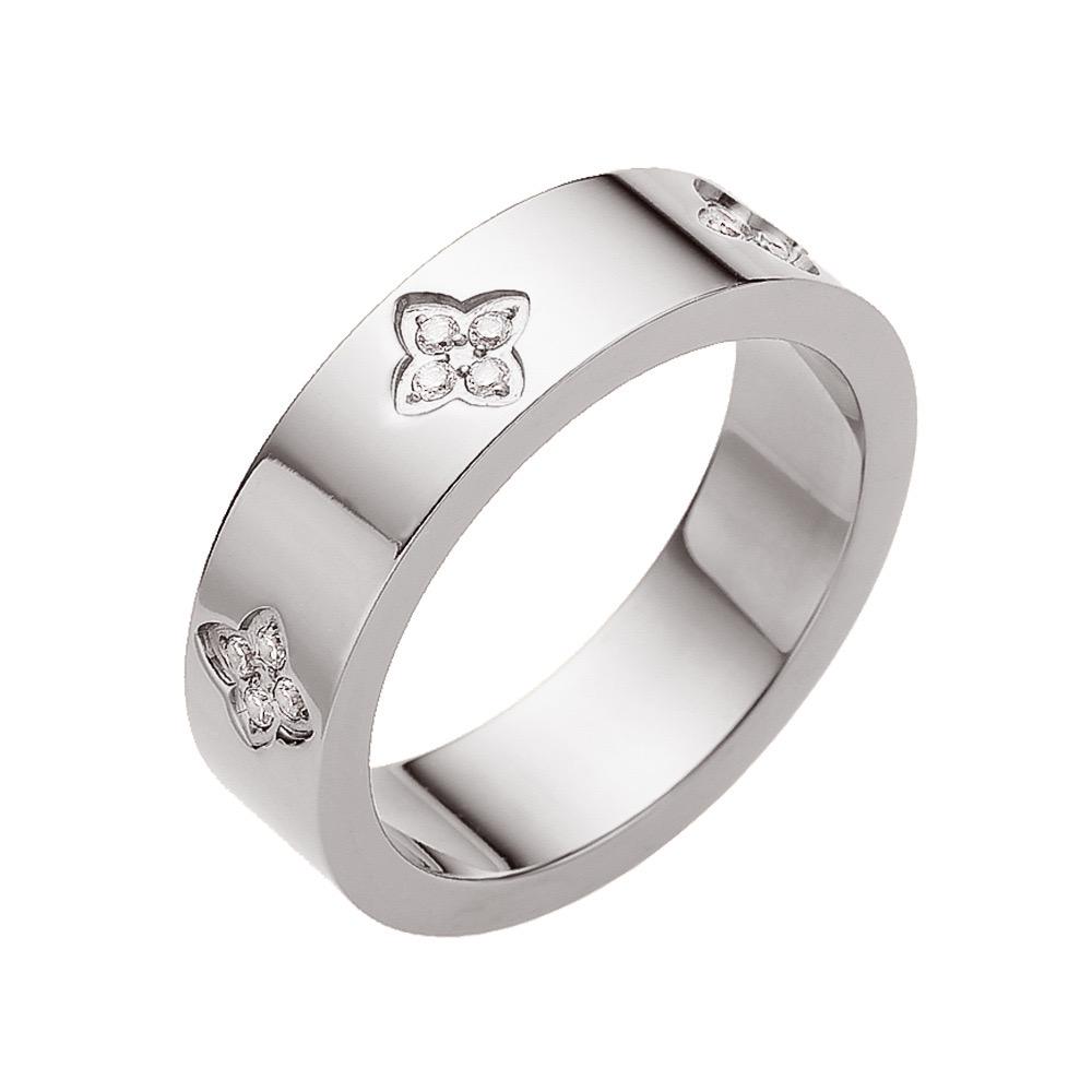 Avana Luxe Stainless Steel Clover Ring - ScentiMelti Home Fragrance, Beauty & Gifts UK