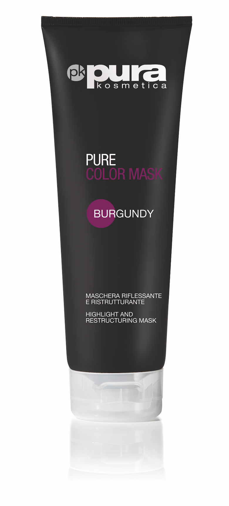 Pura Kosmetica Pure Color Mask Burgundy, 250ml - ScentiMelti Home Fragrance, Beauty & Gifts UK