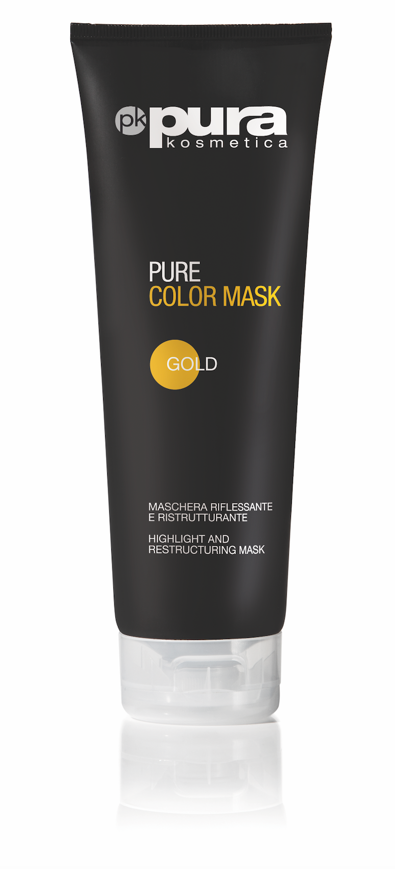 Pura Kosmetica Pure Color Mask Gold, 250ml - ScentiMelti Home Fragrance, Beauty & Gifts UK