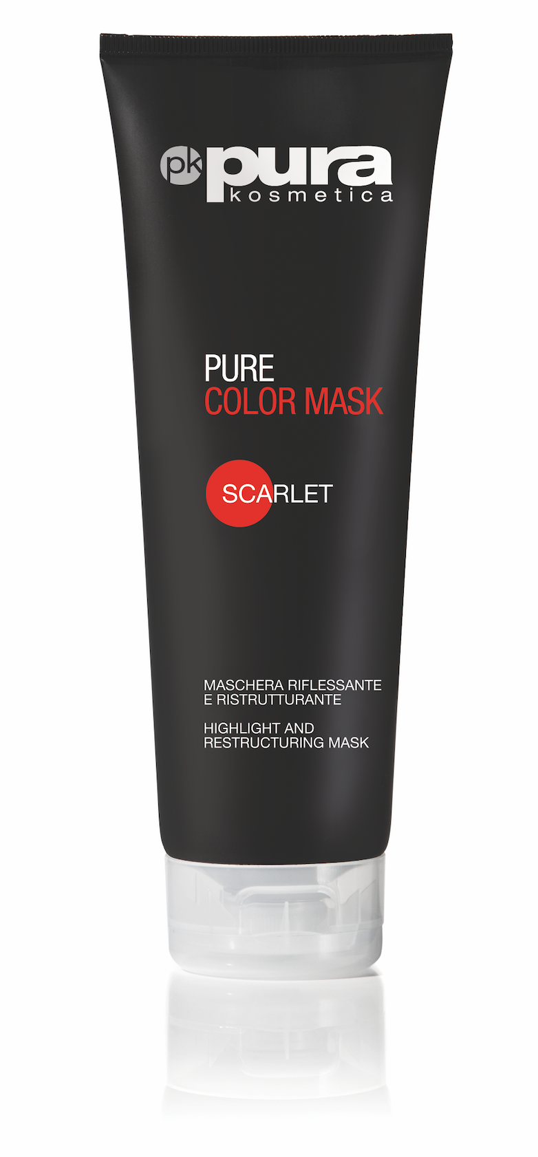 Pura Kosmetica Pure Color Mask Scarlet, 250ml - ScentiMelti Home Fragrance, Beauty & Gifts UK