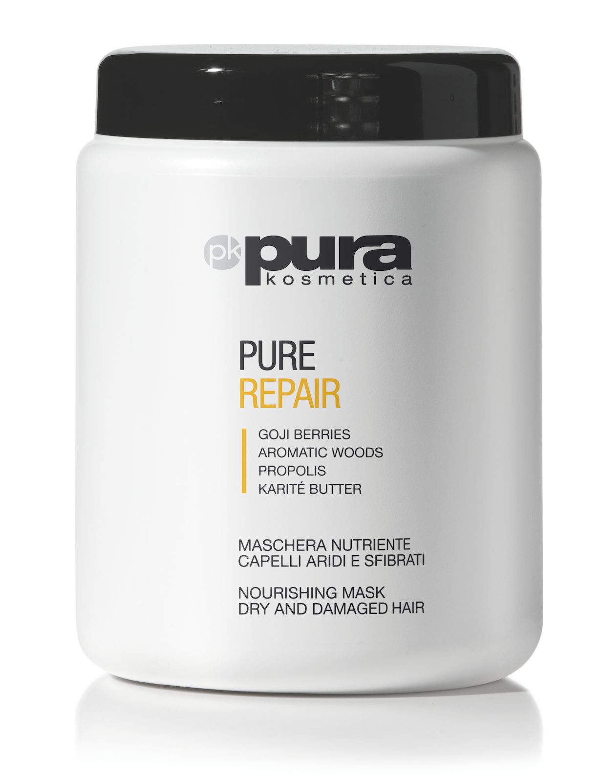 Pura Kosmetica Pure Repair Nourishing Mask for Dry and Damaged Hair 1000 ml - ScentiMelti Home Fragrance, Beauty & Gifts UK