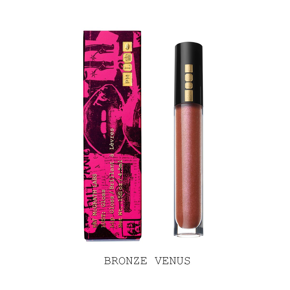 Pat McGrath Lust: Gloss Lip Gloss  - Bronze Venus (Brilliant Bronze with Glittering Pink Pearl) - ScentiMelti Home Fragrance, Beauty & Gifts UK