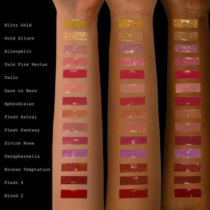 Pat McGrath Lust: Gloss Lip Gloss - Dare to Bare (Peach With Gold Shimmer) - ScentiMelti Home Fragrance, Beauty & Gifts UK