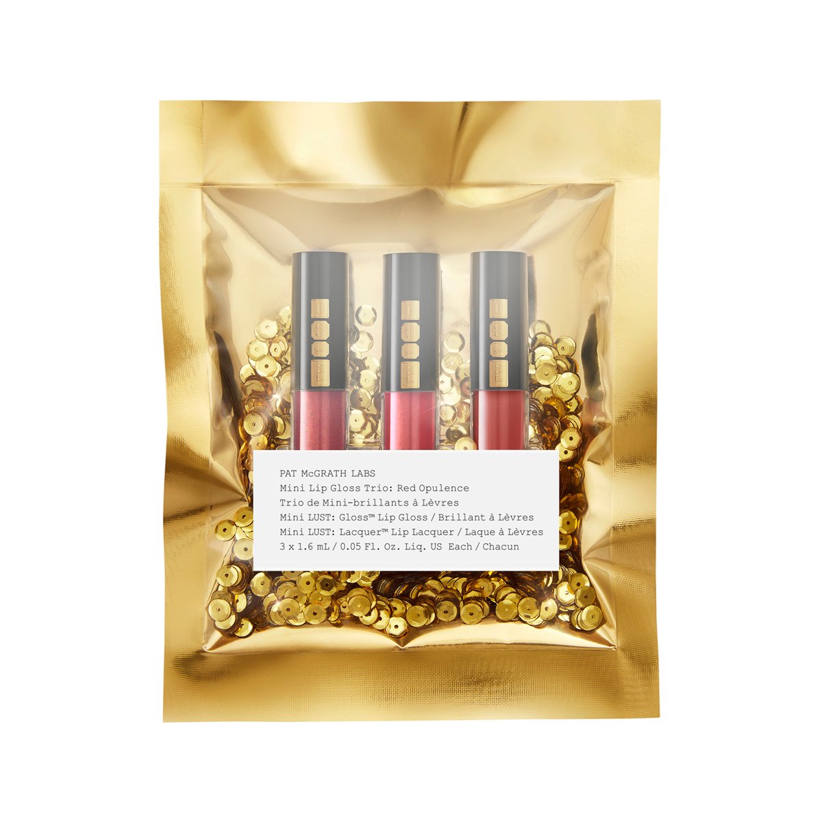 Pat McGrath Labs Mini Lip Gloss Trio Red Opulence - ScentiMelti Home Fragrance, Beauty & Gifts UK