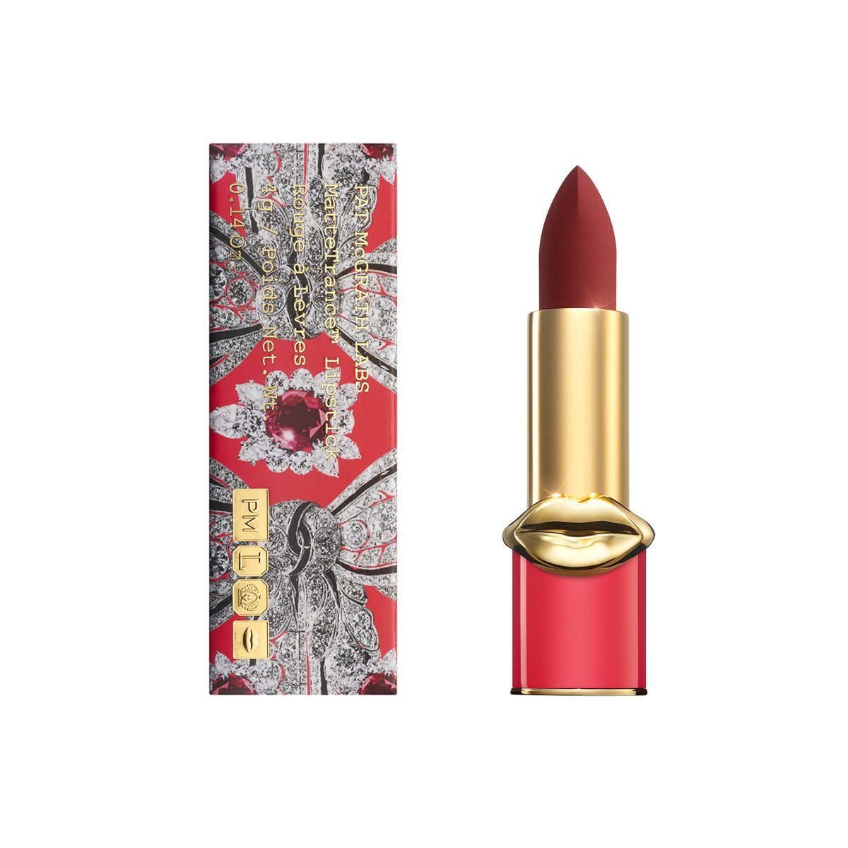 Pat McGrath Obsessive Opulence:MatteTrance Lipstick Guinevere (Blooded Crimson) - ScentiMelti Home Fragrance, Beauty & Gifts UK