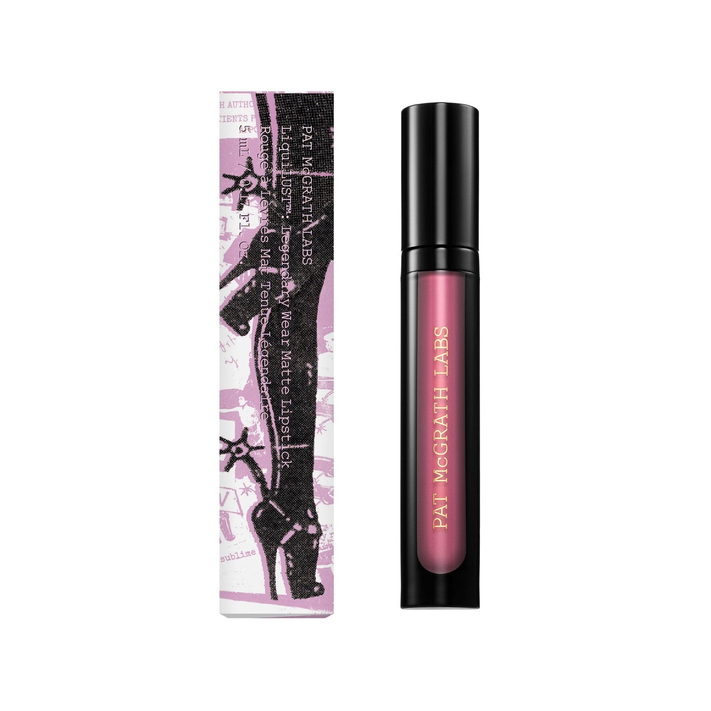 Pat McGrath LIQUILUST™: Legendary Wear Matte Lipstick Wild Orchid (Mid-tone Berry Pink) - ScentiMelti Home Fragrance, Beauty & Gifts UK