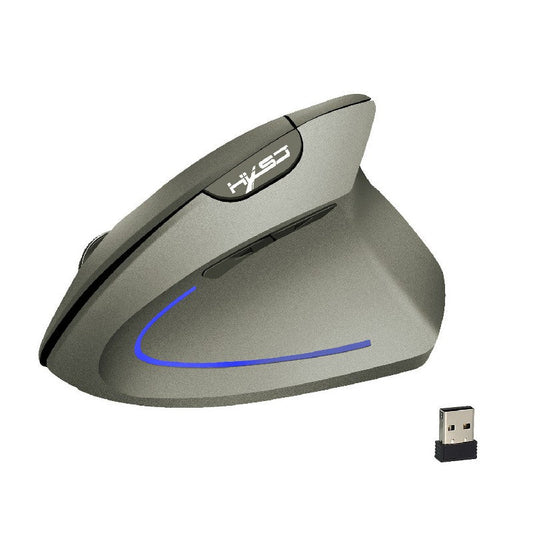 2.4GHz Wireless 4-Keys 2400 DPI Adjustable Ergonomics Mouse Optical Vertical Mouse Grey - ScentiMelti Home Fragrance, Beauty & Gifts UK