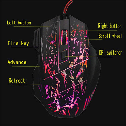 5500 dpi Optical Wired Gaming Mouse LED Backlit Professional Gaming Mouse - ScentiMelti Home Fragrance, Beauty & Gifts UK