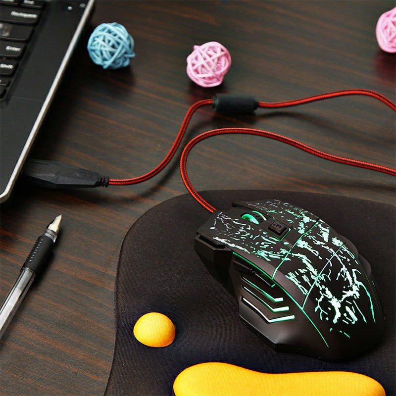 5500 dpi Optical Wired Gaming Mouse LED Backlit Professional Gaming Mouse - ScentiMelti Home Fragrance, Beauty & Gifts UK