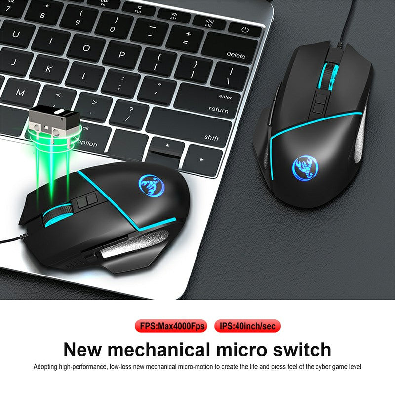 Scorpion RGB LED Colorful Ergonomics Gaming Mouse - ScentiMelti Home Fragrance, Beauty & Gifts UK