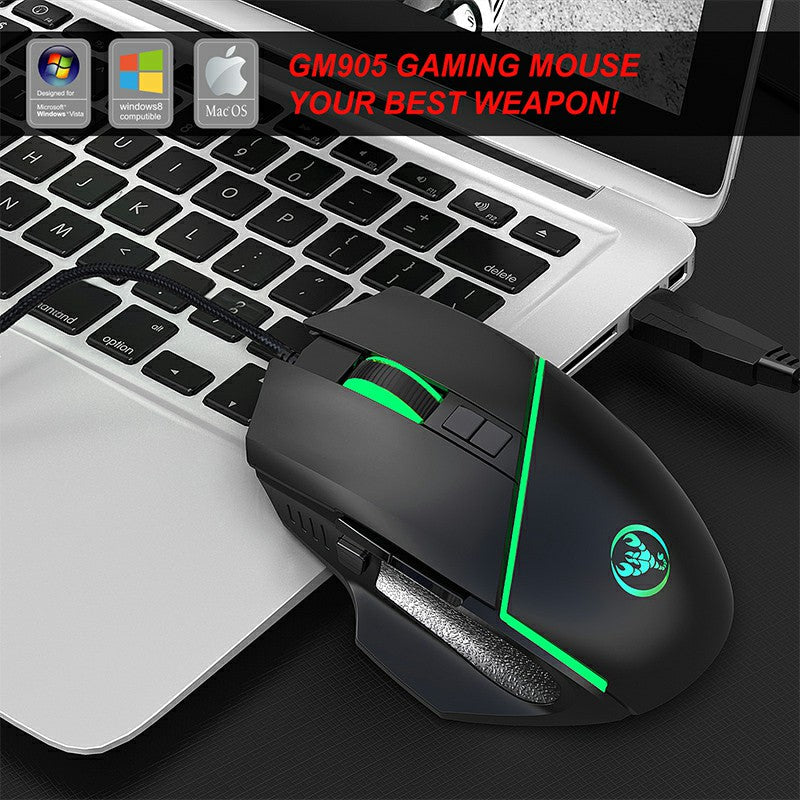 Scorpion RGB LED Colorful Ergonomics Gaming Mouse - ScentiMelti Home Fragrance, Beauty & Gifts UK