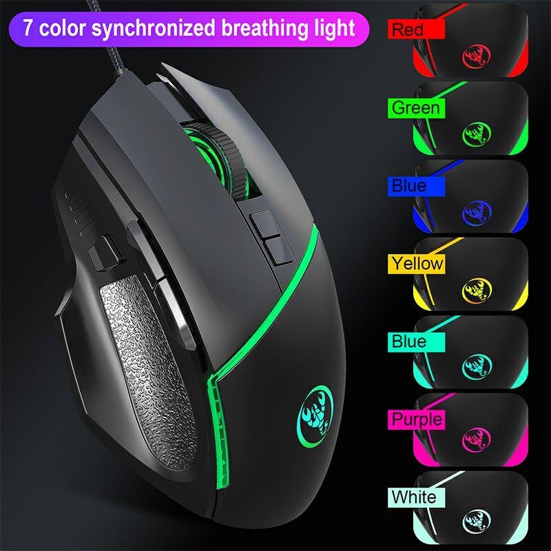 Scorpion RGB LED Colorful Ergonomics Gaming Mouse - ScentiMelti Home Fragrance, Beauty & Gifts UK