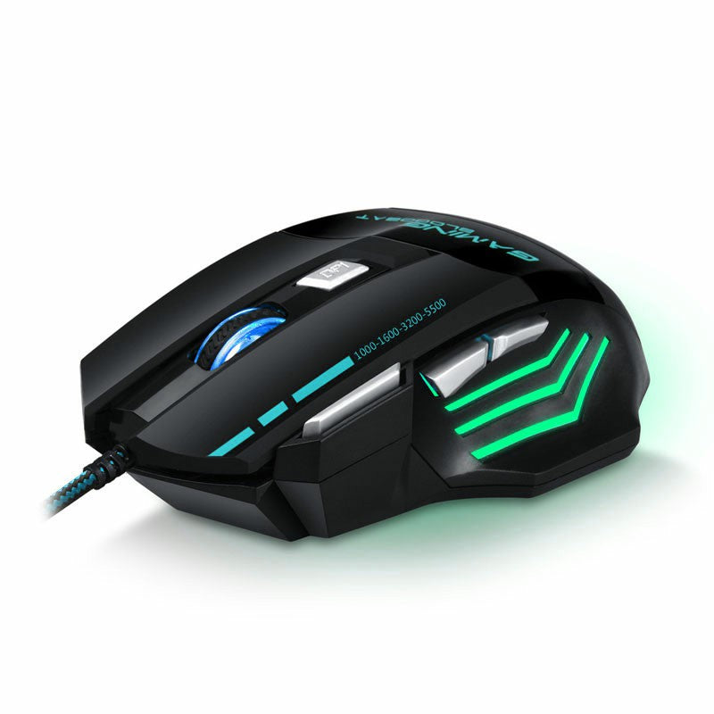 7200 dpi RGB Lighting Luminous Gaming Mouse 7-key Office Computer Mouse LED Gaming - ScentiMelti Home Fragrance, Beauty & Gifts UK