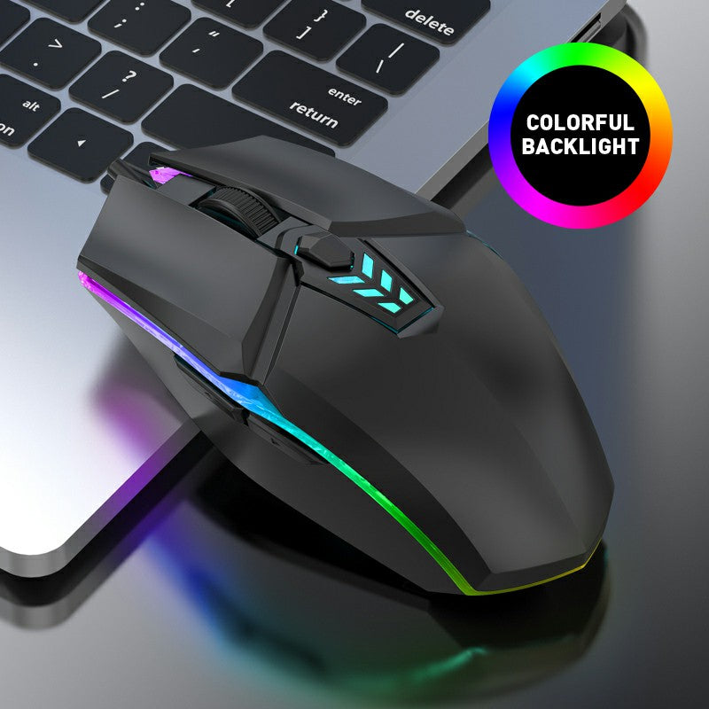 1600dpi RGB Lighting Gaming Wired Mouse with Silent Buttons - Blue - ScentiMelti Home Fragrance, Beauty & Gifts UK