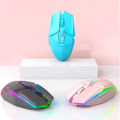 1600dpi RGB Lighting Gaming Wired Mouse with Silent Buttons - Blue - ScentiMelti Home Fragrance, Beauty & Gifts UK